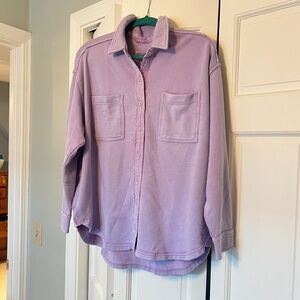 Aerie LumberJane Button up Fleece Shirt